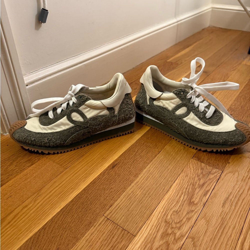 SALE Loewe Rubber Colorblock Pattern Sneakers - Picture 3 of 8